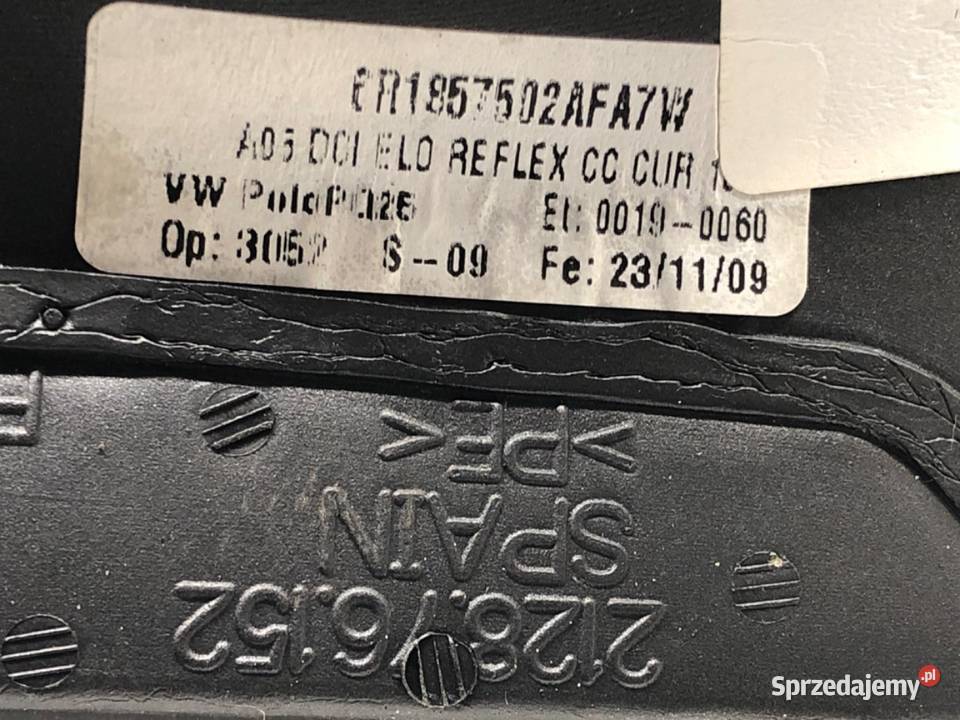 LUSTERKO PRAWY VW POLO V Hatchback ZEWNĘTRZNE