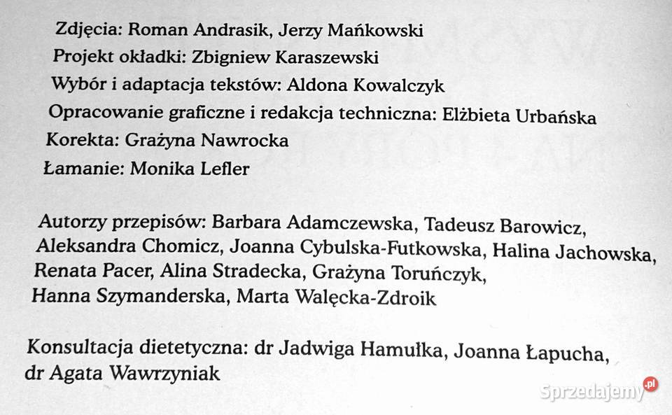 Wyśmienite dania na 4 pory roku Jerzy Mańkowski lubelskie Chełm