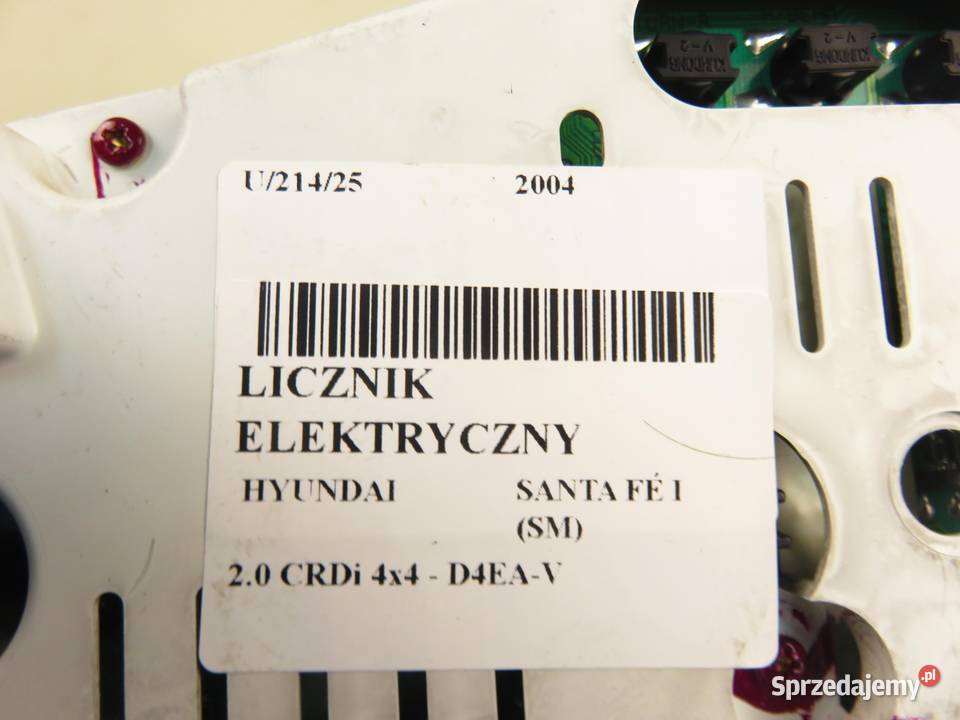 LICZNIK HYUNDAI SANTA F I SM 20 CRDi 4x4 D4EAV osobowe małopolskie