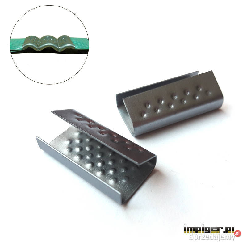 Zapinka blaszana 19mm2000 M19 do taśm PP PET Siedlce
