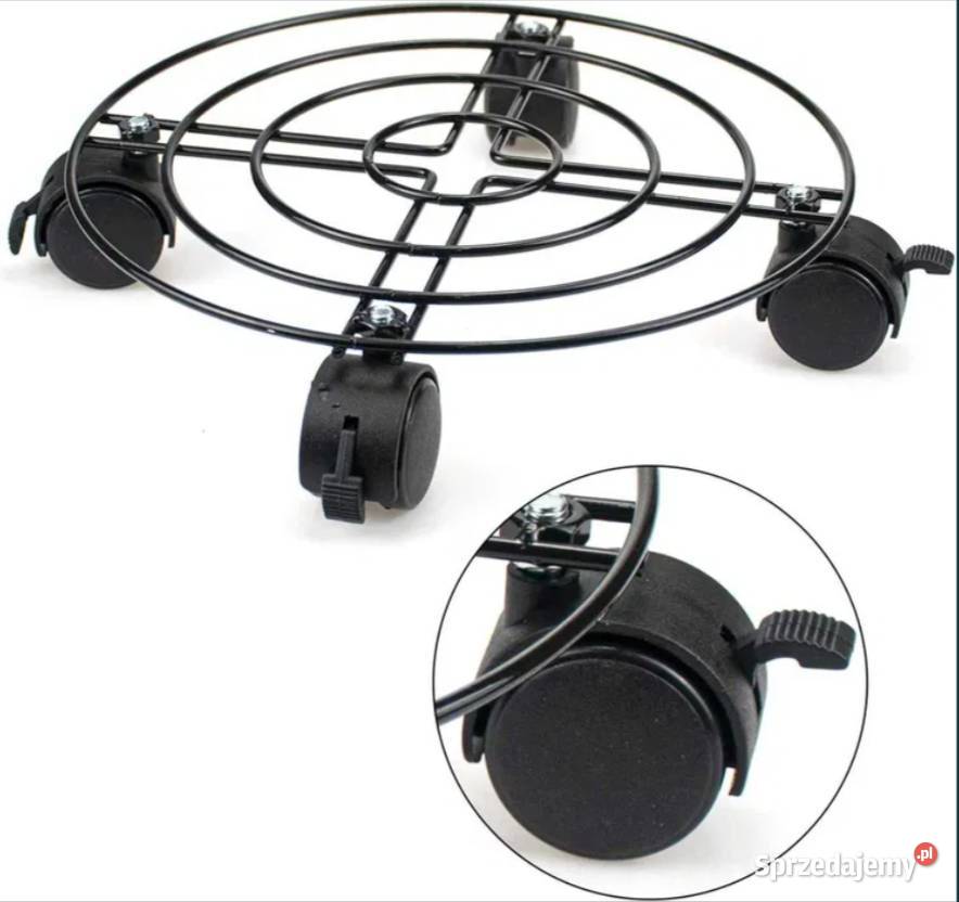 Nowe 2 wózki na rośliny stojak z kółkami Poraj