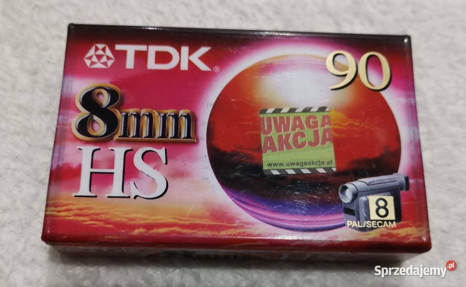Kaseta TDK 8mm HS 90 minut Grudziądz