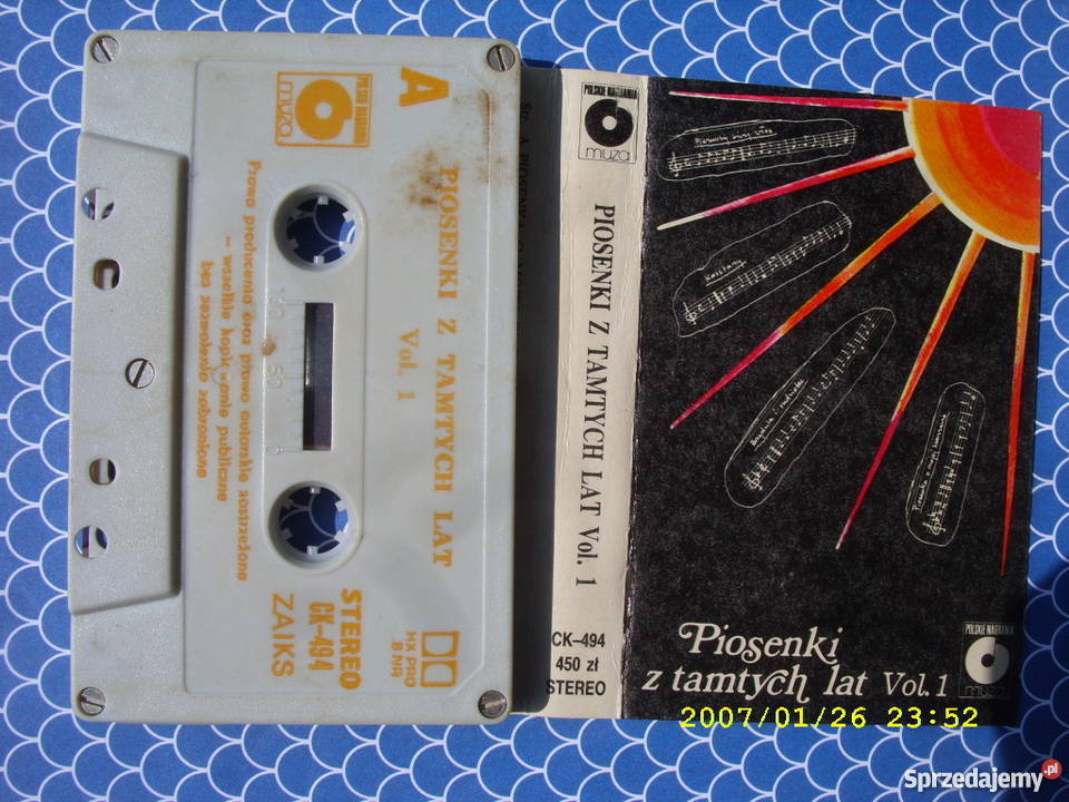 Skladanka kaseta PIOSENKI Z TAMTYCH LAT VOL 1 i Wołów