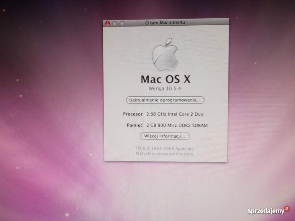APPLE iMAC 20 Pozostałe Mrocza