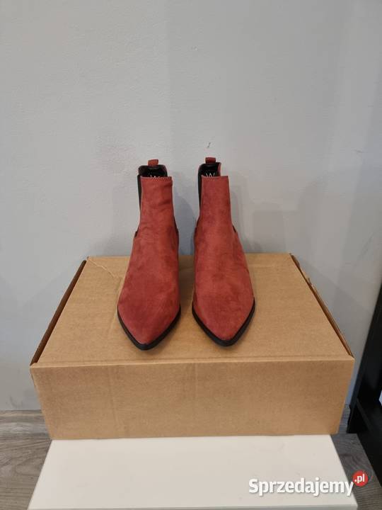 Botki damskie w ceglastym kolorze Dorothy