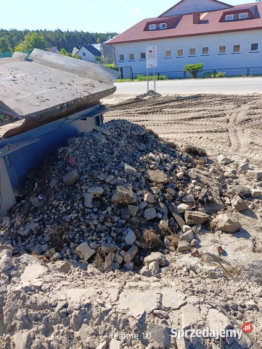 Ziemia piaszczysta gruz z kamieniem Podłoża Wolbrom