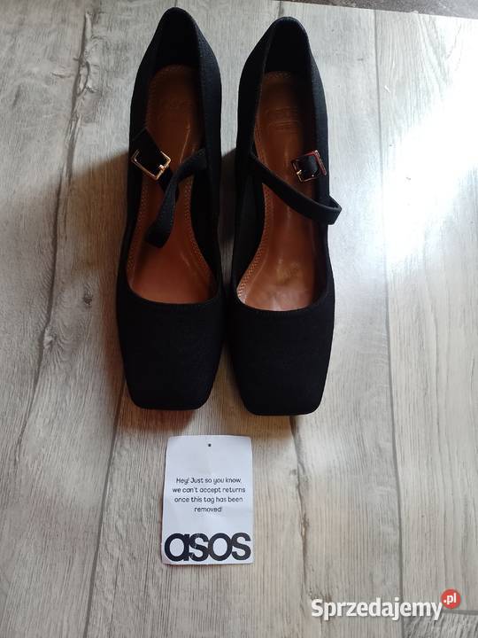 39 ASOS Design Czarne czółenka wieczorowe z małopolskie Kraków