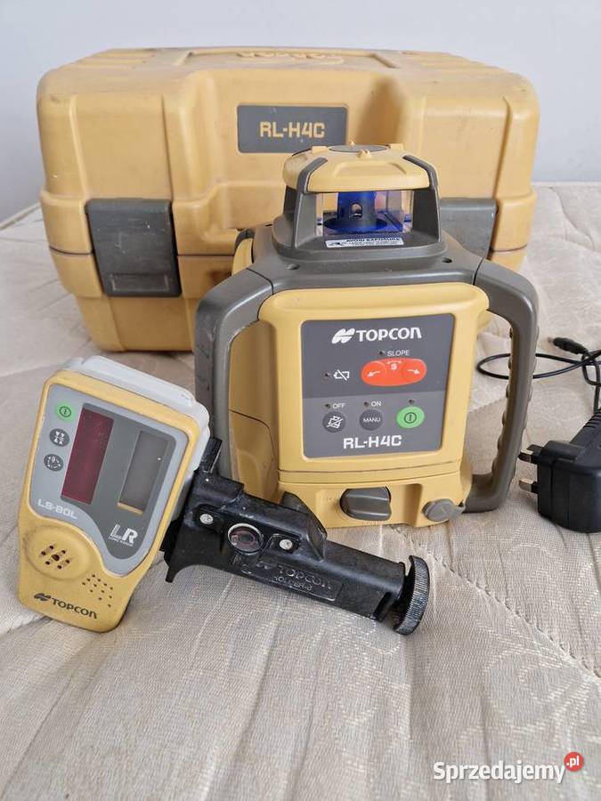 Niwelator obrotowy Topcon RLH4C detektor LS80 Łagów