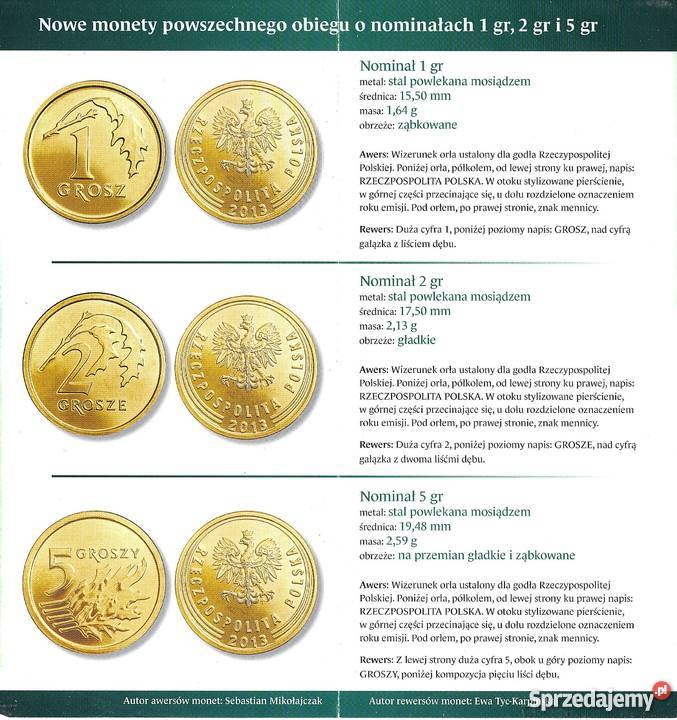 Prospekt emisyjny monet 1 2 5 groszy 2013 ENG Łódź