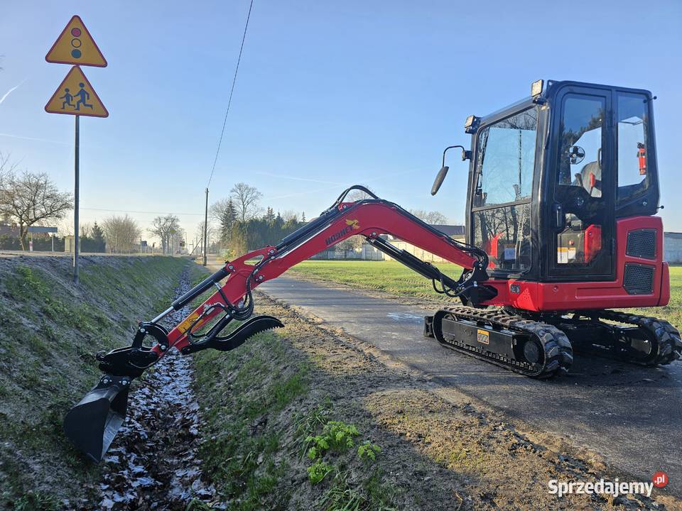 Minikoparki 15 do 2 t kubota Yanmar Oborniki