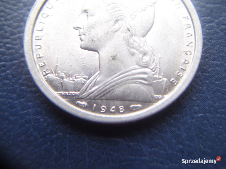 Stare monety 2 frank 1948 Afryka Francuska Lesko
