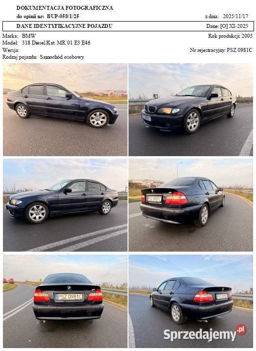 Syndyk sprzeda z wolnej ręki pojazd BMW PSZ Poznań