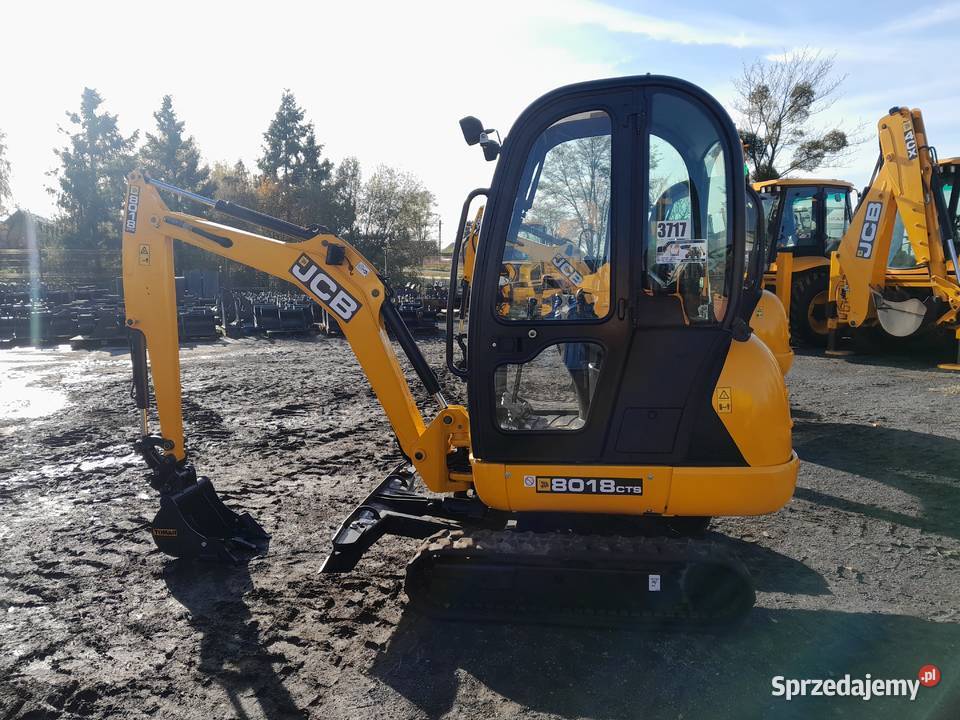 JCB 8018 2015R MINIKOPARKA 18 TONY CAT CUBOTA Kabina Krotoszyn