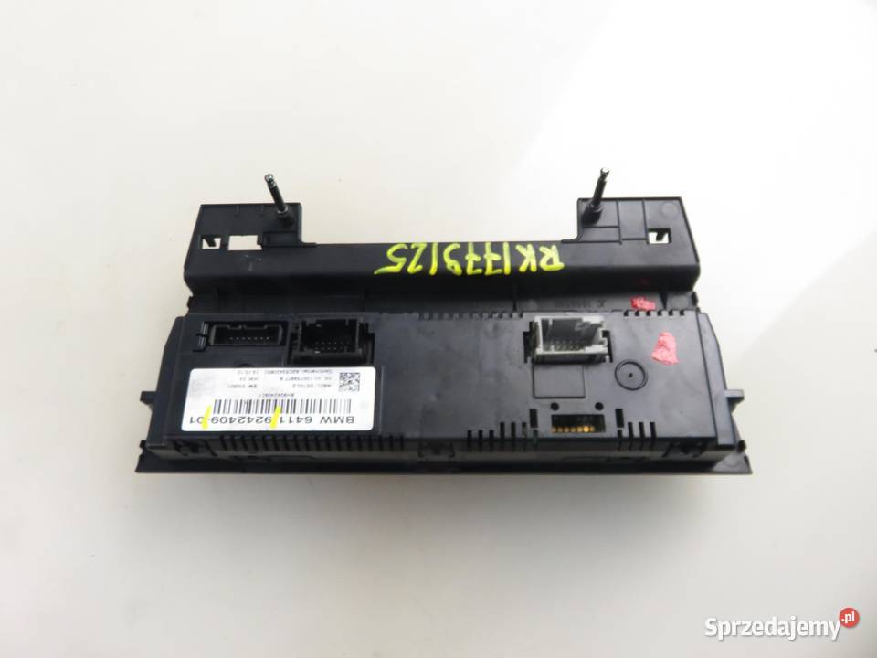 KLIMATRONIK BMW X1 E84 9242409 Panele sterowania, przełączniki