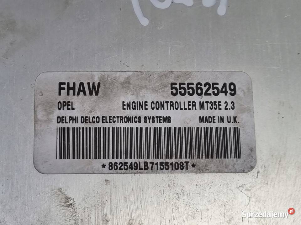 Opel Astra III H 16 16V STEROWNIK SILNIKA