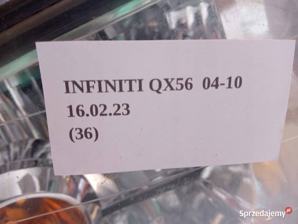 HALOGEN KIERUNKOWSKAZ PRAWY LEWY INFINITI QX56 wielkopolskie Nowy Tomyśl