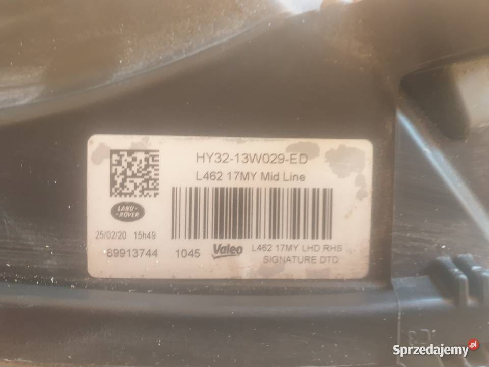 Reflaktory Land Rover Discovery 5 Europa osobowe Lampy przednie Rabka-Zdrój