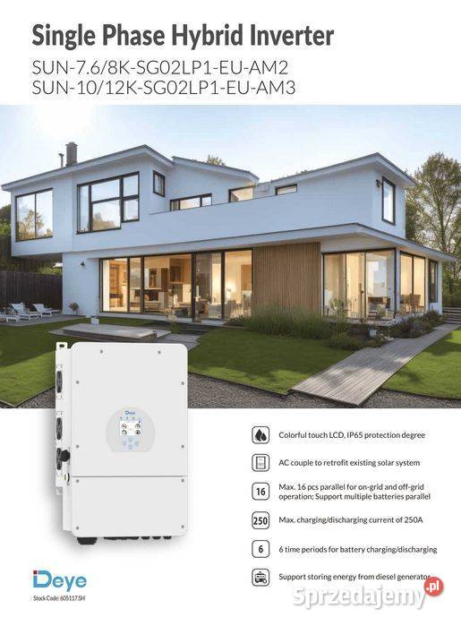 Zestaw budżetowy 10kWh LV panele inwerter 3 fazy