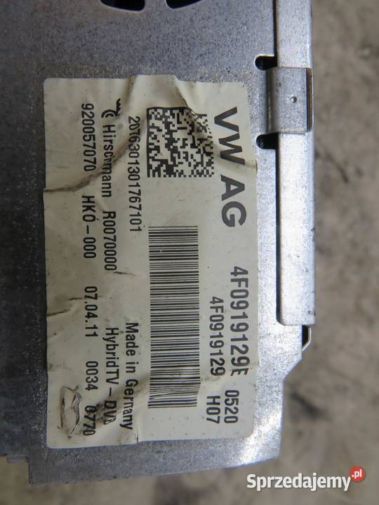 TUNER HYBRID TV DVB AUDI A8 D4 4F0919129E lubelskie