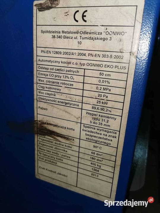 Piec na ekogroszek 25kw Ogniwo eko plus Opał Sosnowiec