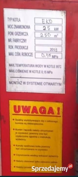 Kocioł piec na ekogroszek 25 KW Nowa Sucha sprzedam