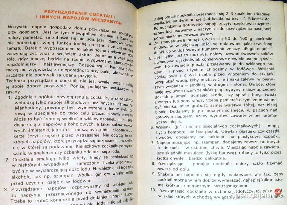 Cocktaile i napoje mieszane W Brodziński H Chełm