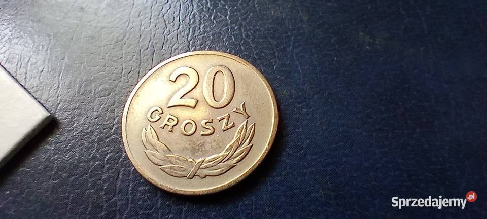 Stare monety 20 groszy 1949 MN piękna PRL Polska podkarpackie Lesko