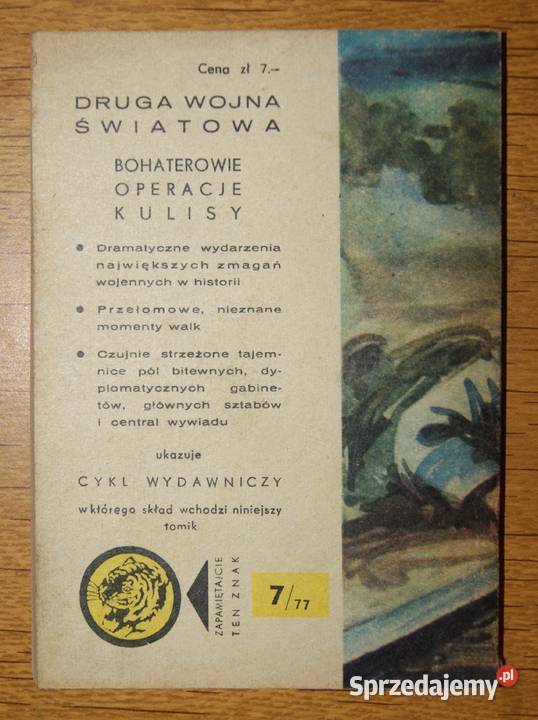 Żółty Tygrys Cienie na torze 777 Rok wydania 1977 Parczew