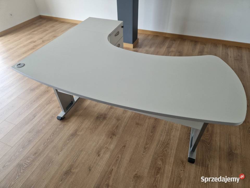 Duże biurko stan mało używane z kontenerkiem Biurka
