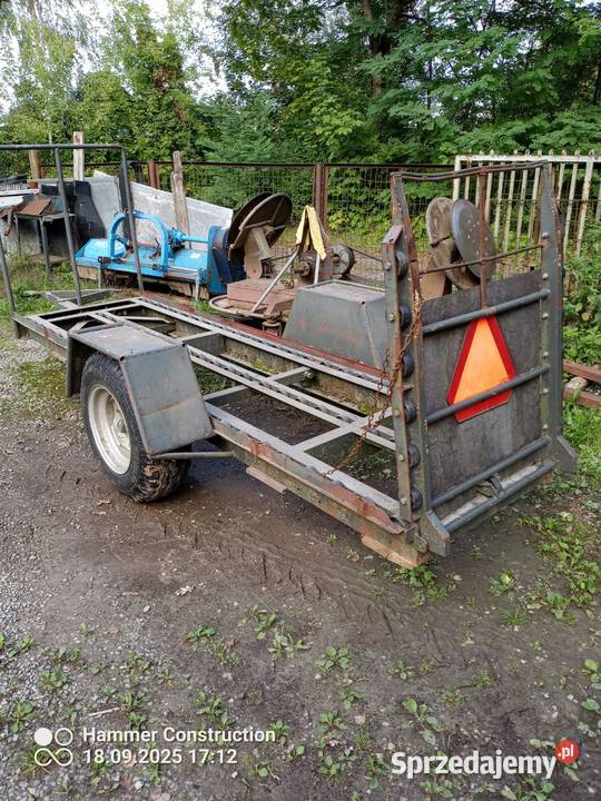 Przyczepa sadownicza na 3 skrzyniopalety sprzedam