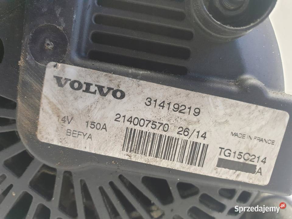 ALTERNATOR Volvo V40 II 16 D2 150A 31419219 lubelskie sprzedam