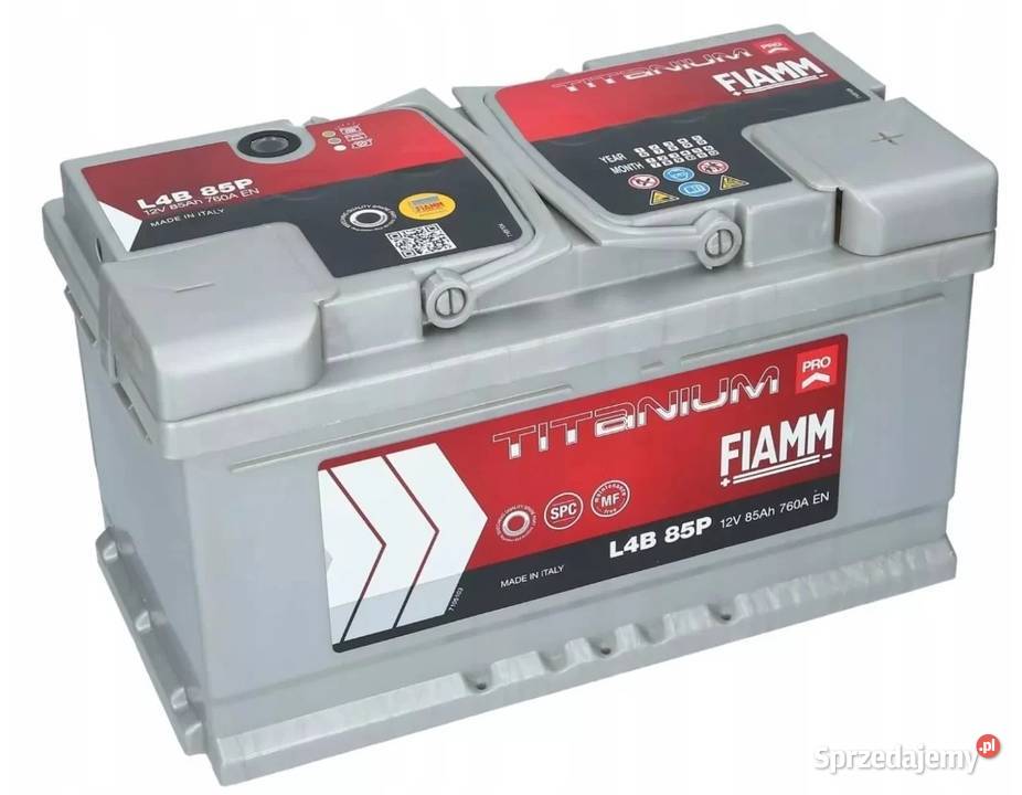 Akumulator FIAMM TITANIUM PRO 12V 85Ah 760A osobowe Piotrków Trybunalski