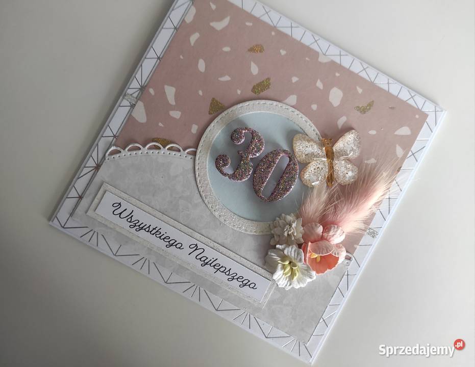 Kartka urodzinowa ręcznie robiona na urodziny Łódź