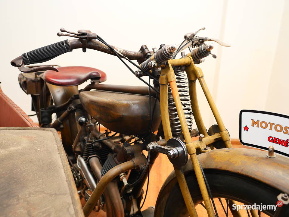 Motosacoche z koszem 1923 20000km Łódź