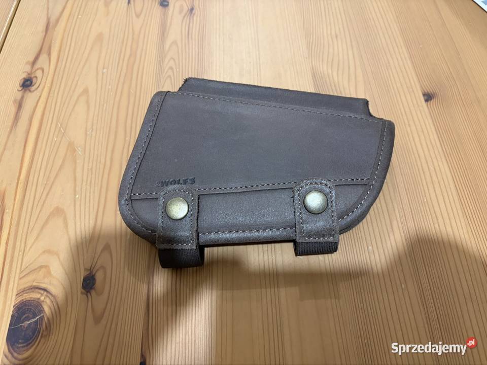 Skórzana baka na kolbę SHOOTER 2WOLFS brązowa Sporty strzeleckie i myślistwo Warszawa sprzedam