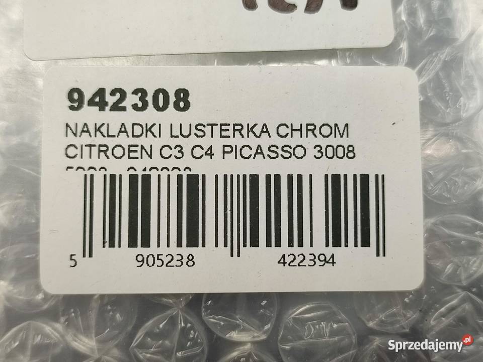 NAKŁADKI LUSTERKA CHROM 2 CITROEN C3 C4 PICASSO lubelskie
