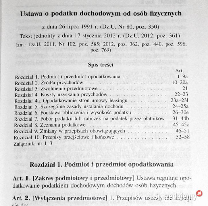 Podatek dochodowy osób fizycznych 2012 Aneta