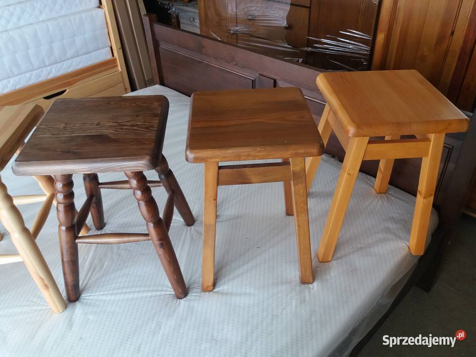 Taboret sosnowy kuchenny Krosno