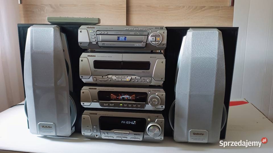 Wieża Technics dv290 z DVD i MP3 Najwyższy model wielkopolskie Mroczeń sprzedam