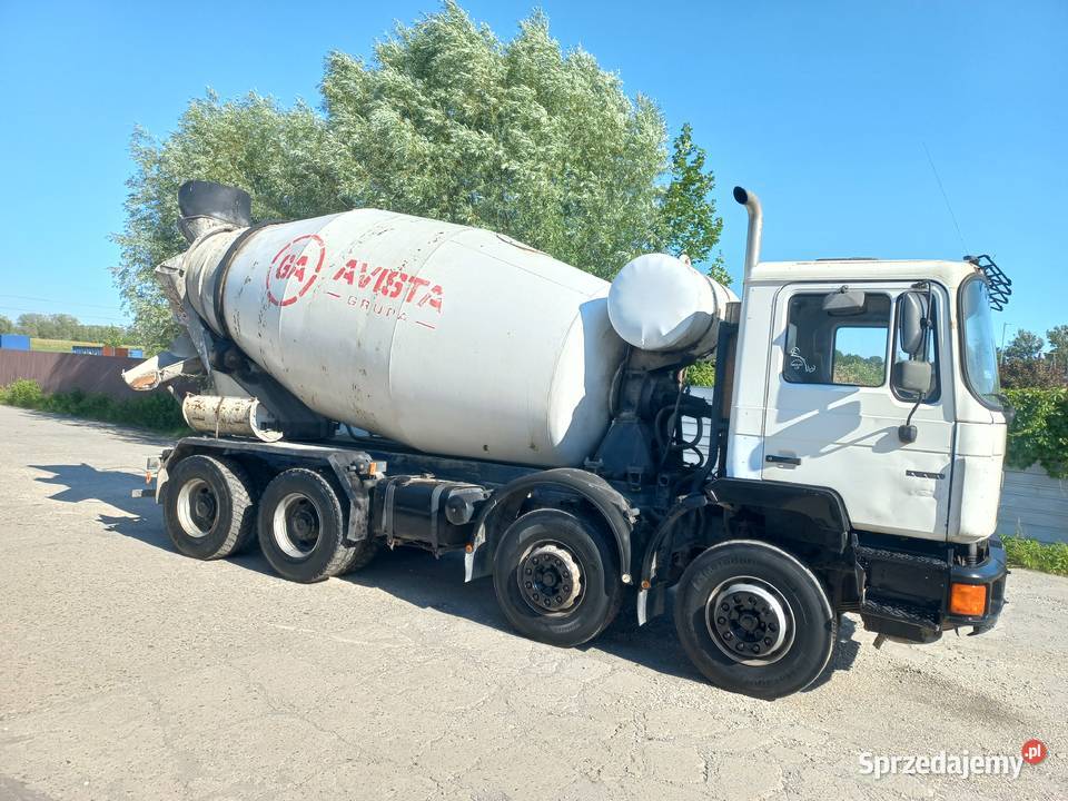 Man 32322 F90 8X4 Betonomieszarka Gruszka tachograf Mielec