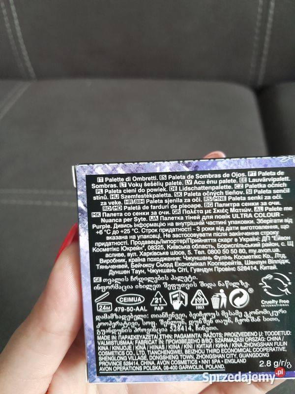 Paletka cieni do powiek Avon Ultra Colour Purple śląskie Siewierz