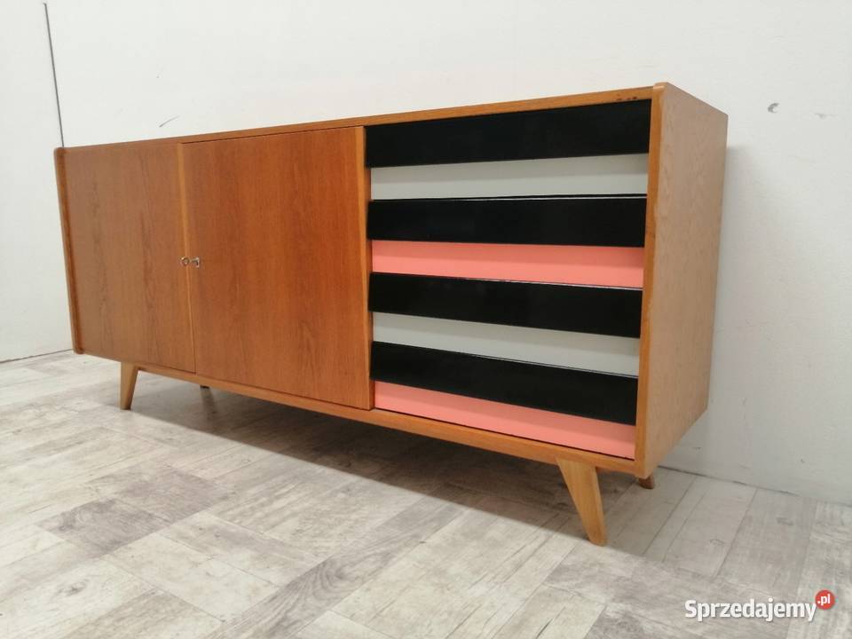komoda długa sideboard lata 70te design Jiroutek Radomsko
