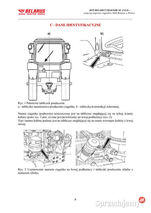 Mtz belarus 820920 952 1025 instrukcja obsługi Stalowa Wola