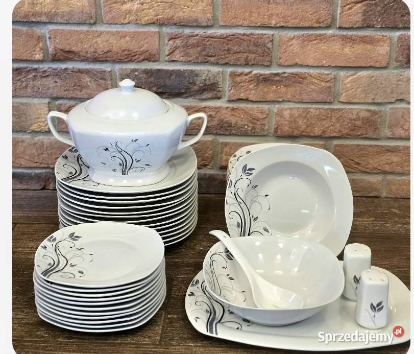 319 Zestaw obiadowy 43 elementy na 12 osób VC460 Zabrze