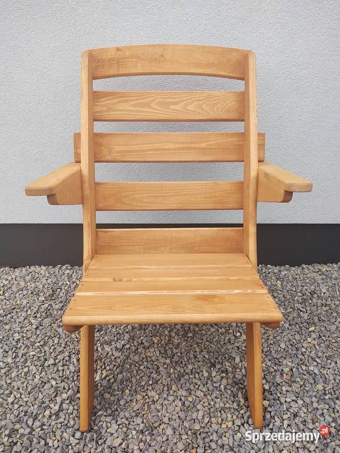 Krzesło ogrodowe drewniane składane tarasowe typ Kalety