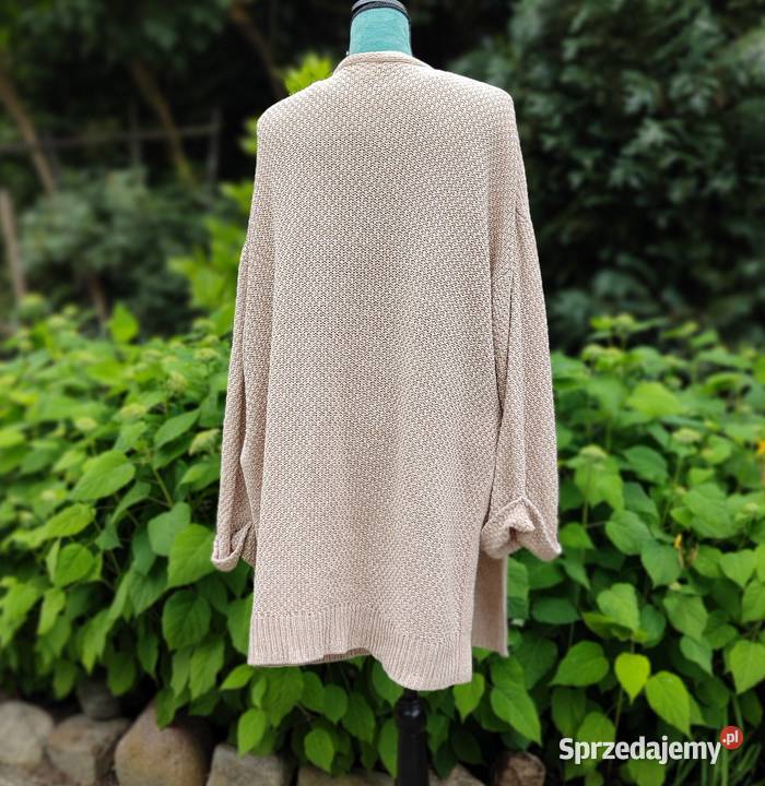 Sweter kardigan HM beżowy M 38 L 40 XL 42 zachodniopomorskie Szczecin