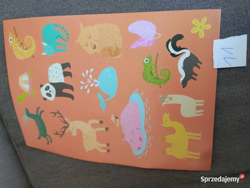 Naklejki zwierzęta 1 Artykuły szkolne Siemiatycze