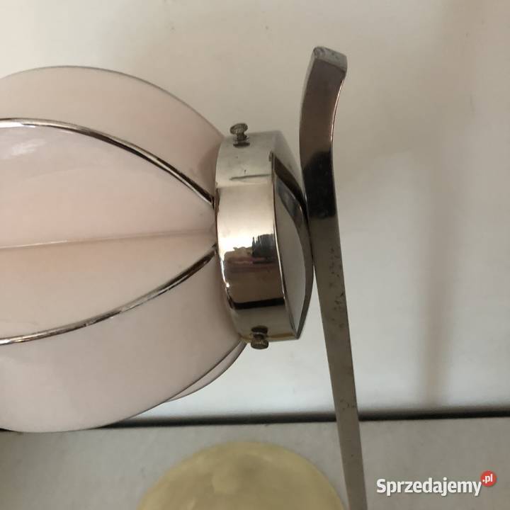 Lampka Art Deco klosz jasnoróżowy Warszawa