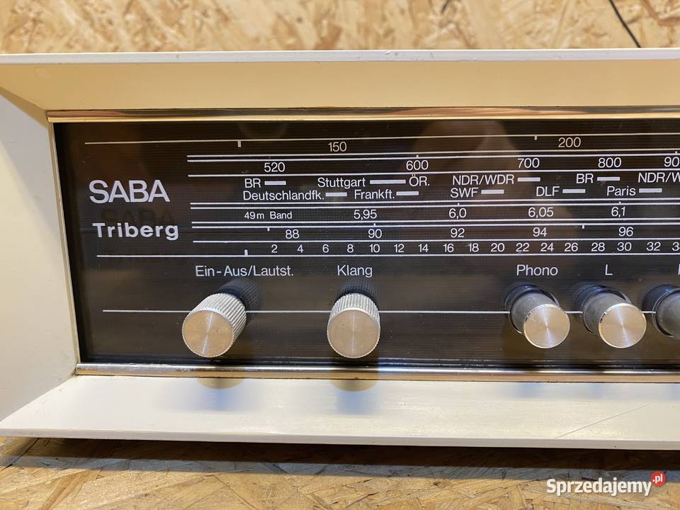 Radio amplituner Saba Tiberg film pokazowy Amplitunery Gałkowice-Ocin