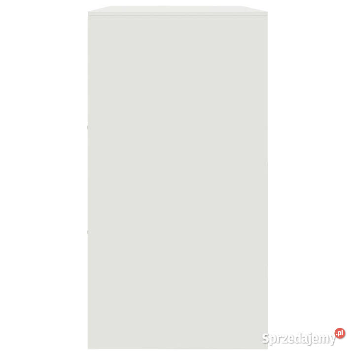 Szafka boczna biała 99x39x73 stal WM841798 Pozostałe